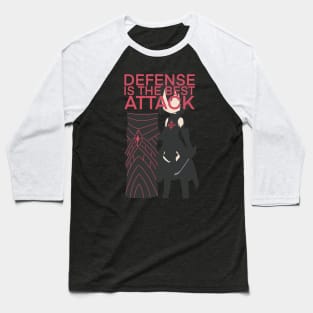 BOFURI ANIME CHARACTERS MAPLE QUOTES DEFENSE IS THE BEST ATTACK Baseball T-Shirt